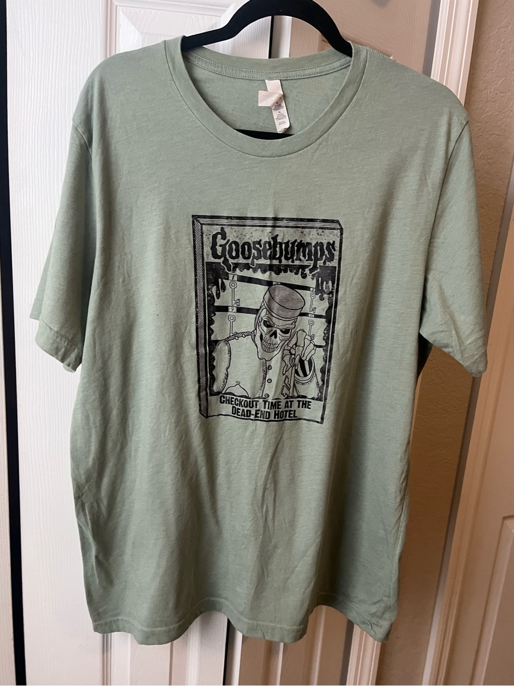 Goosebumps unisex custom green t-shirt size Large XL